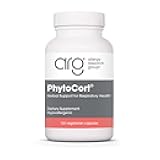 Allergy Research Group PhytoCort Supplement - Respiratory Support, Lung Health, Lung Detox, Lung Cleanse, Healthy Breathing, Herbal Support, Reishi, Licorice, Noni, Vegetarian Capsules - 120 Count