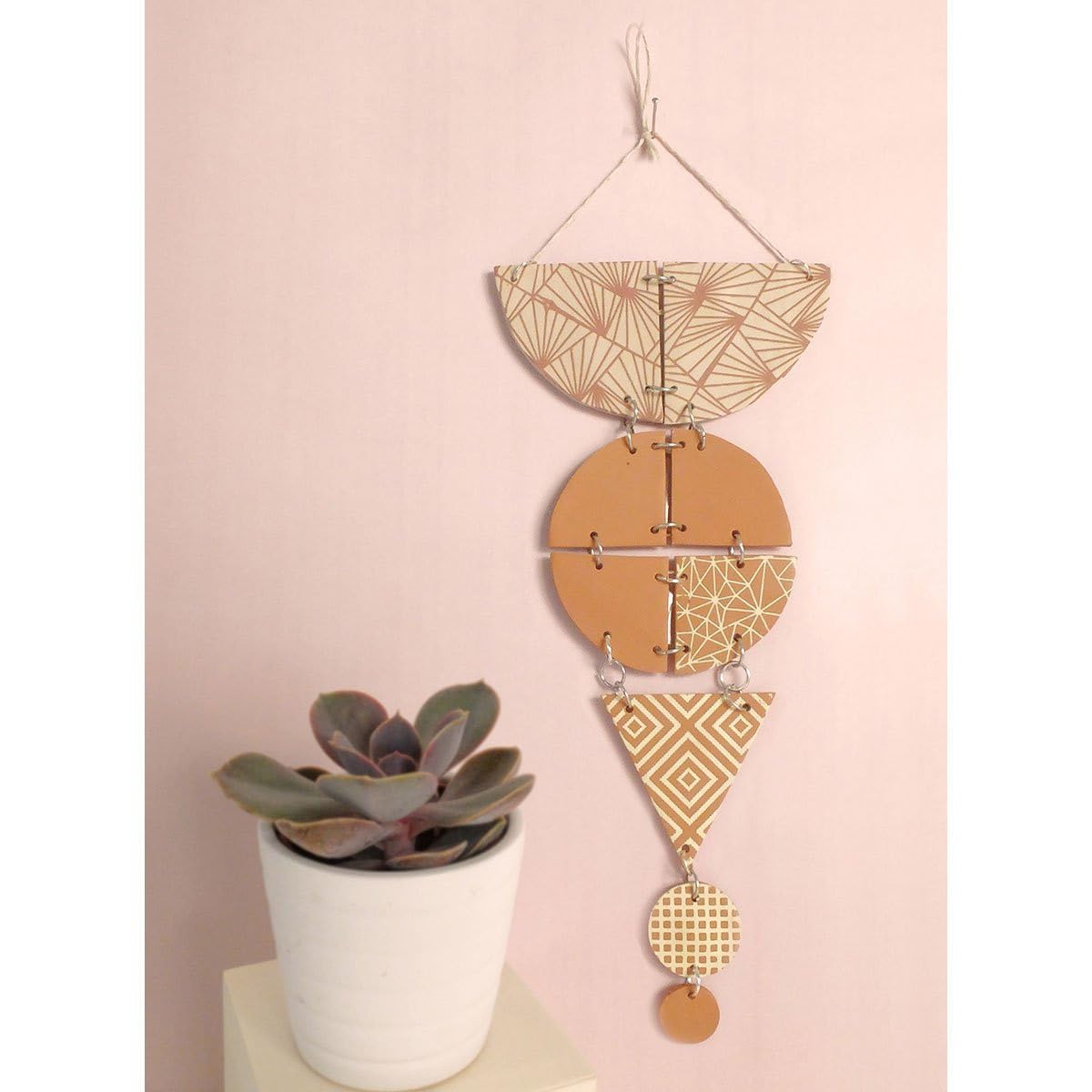 Geometric Polymer Clay Stencil 4.5