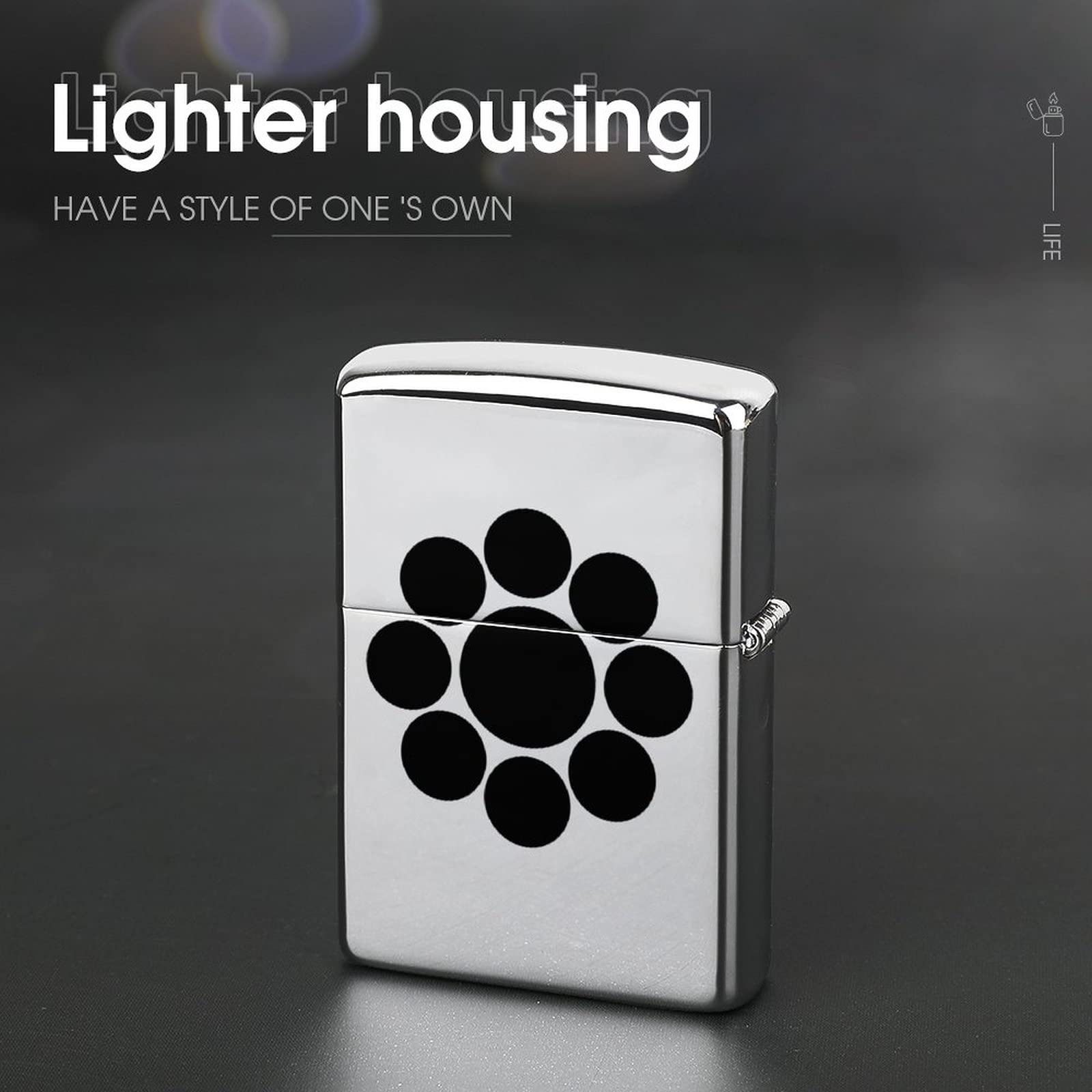 Amazon.co.jp: ジッポライター兼用ケース 家紋 九曜紋 ZIPPO兼用