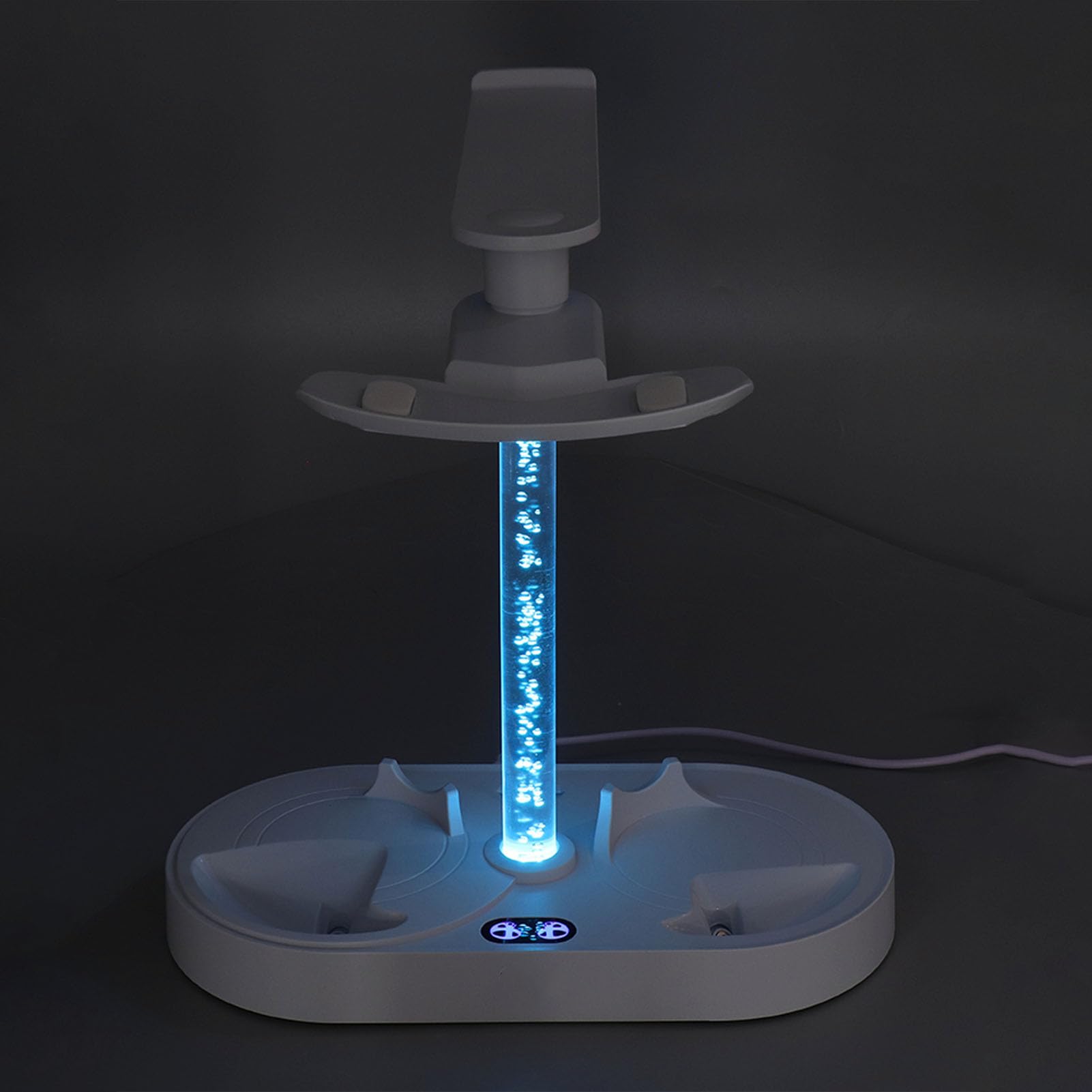Magnetyczna Podstawa Podstawa LED Szybkie ładowanie stacji ładowania portu USB do konsoli gier i kontrolera VR2 Tryb oświetlenia RGB Stylowy magazyn Materiał ABS