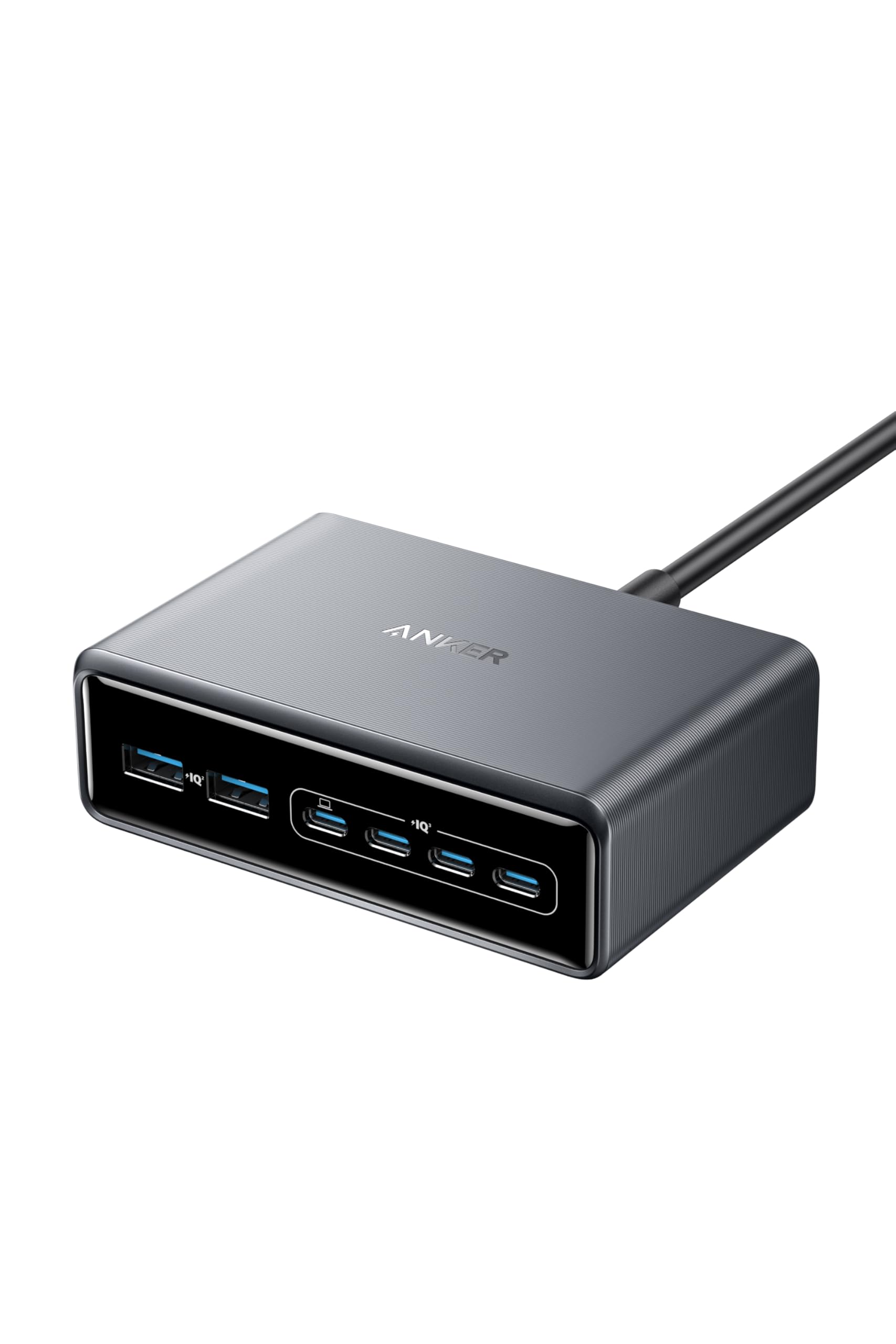 Anker Prime Charger (200W, 6 Ports, GaN) 【PSE技術基準適合/USB PD対応】MacBook USB PD対応Windows PC iPad iPhone Galaxy Android スマートフォン ノートPC 各種