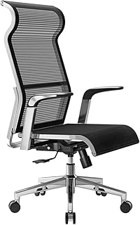 Silla De Oficina, Asiento Ergonómico, Giratorio Silla Del Acoplamiento, Silla De La Computadora Grande Apoyo For La Cabeza Del Reposabrazos, Función De Reclinación Silla Giratoria, Max Capacidad 150KG