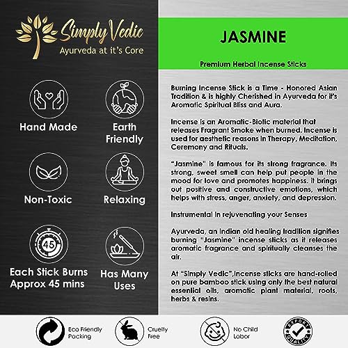 Simply Vedic SVI16 Jasmine Incense Sticks 250-Grams thumb #5