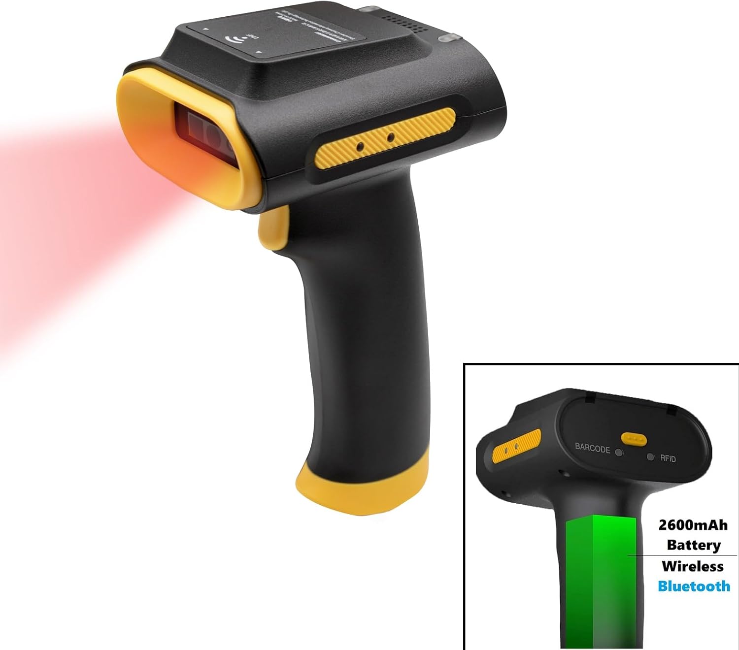 Chainway SR160 All-Purpose RFID Tag Scanner and 2D/1D/QR Barcode Reader, UHF Reader/Writer, Three Modes: UHF RFID, Barcode, Hybrid (Build Your Own: USB or Wireless Bluetooth)