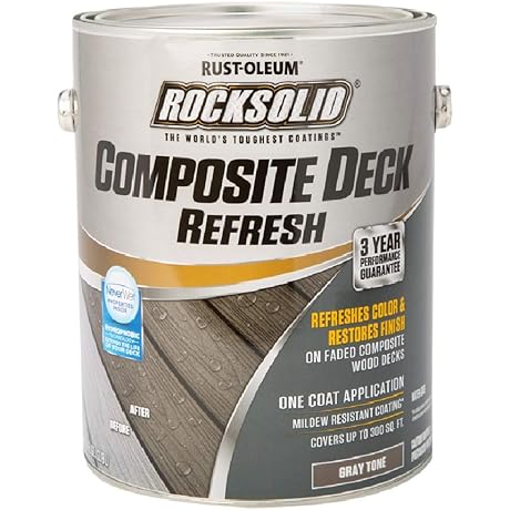 Rust-Oleum 1-Gallon Toner Exterior Composite Deck Sealer in Gray