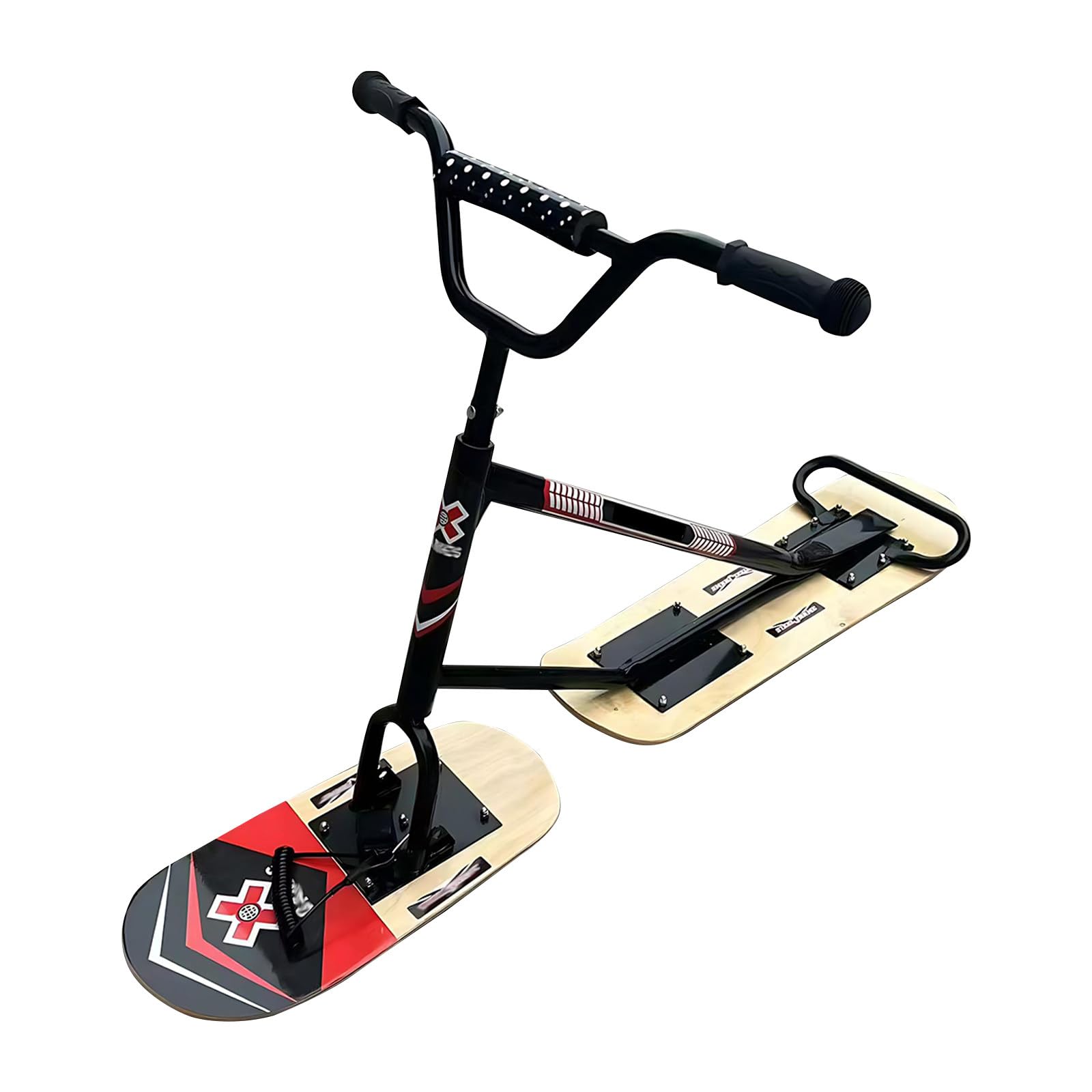 SHAHRYAR Nouvelle Trottinette des Neiges pour Enfants Et Adultes,Luges/Snowboards pour Adultes,Direction Pivotante À 360°, Capacité De Charge De 150 Kg,Luge De Snowboard Lightcolor