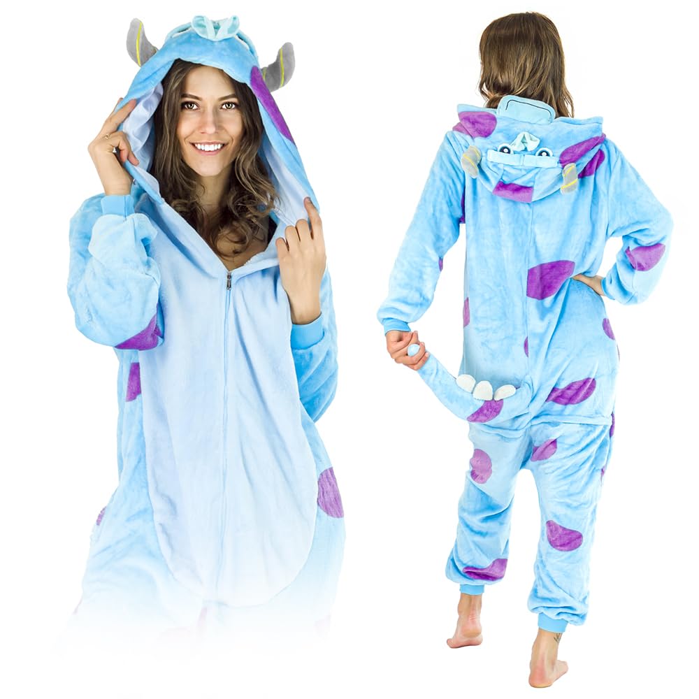 ZOLTA Adulti Pigiama Kigurumi Onesie - Unisex per Adulti per Feste e Cosplay Costume - Onesie con Cappuccio - Pigiami Costumi Divertenti - Cartoon