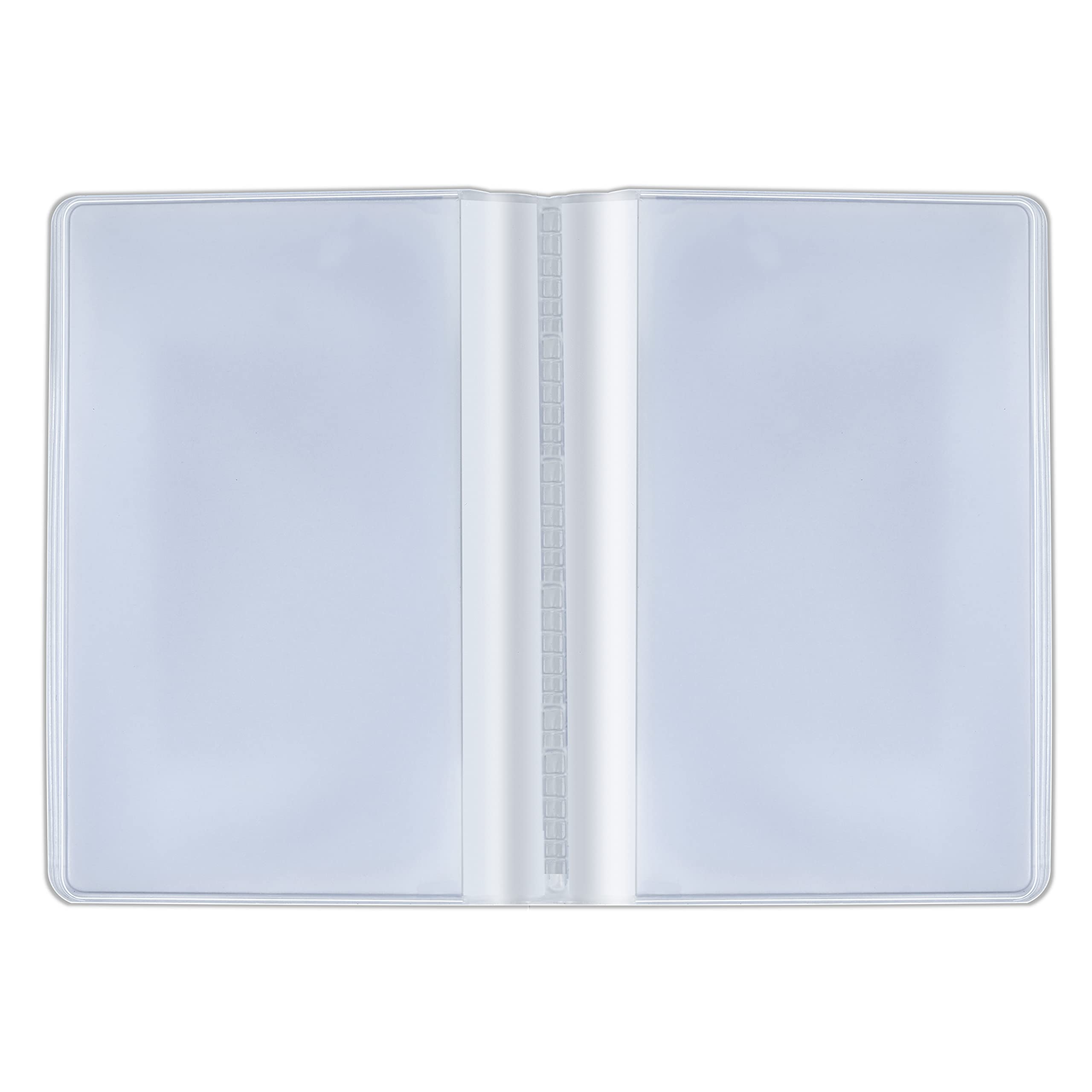 Set Di 2 Organizer Per Carte Di Credito – 10 Pagine E 10 Scomparti Trasparenti Per Portafoglio – In PVC Morbido, Impermeabile, Antigraffio