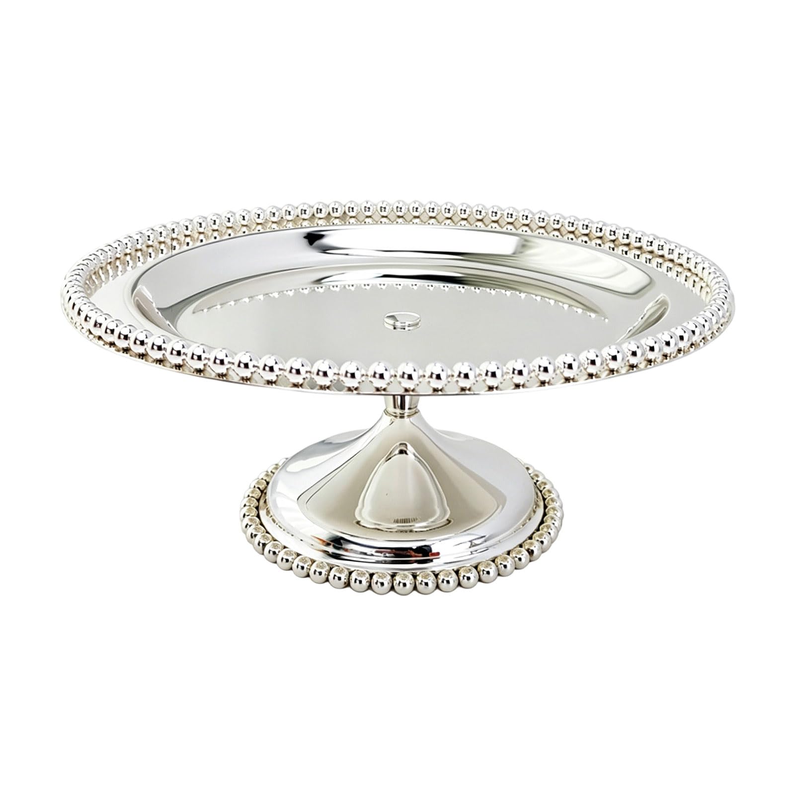 MALSSE Stylish Metal Serving Plate for Cheese Crackers Canapes 304 Stainless Steel Dessert Tray Elegant Treat Serving Tray