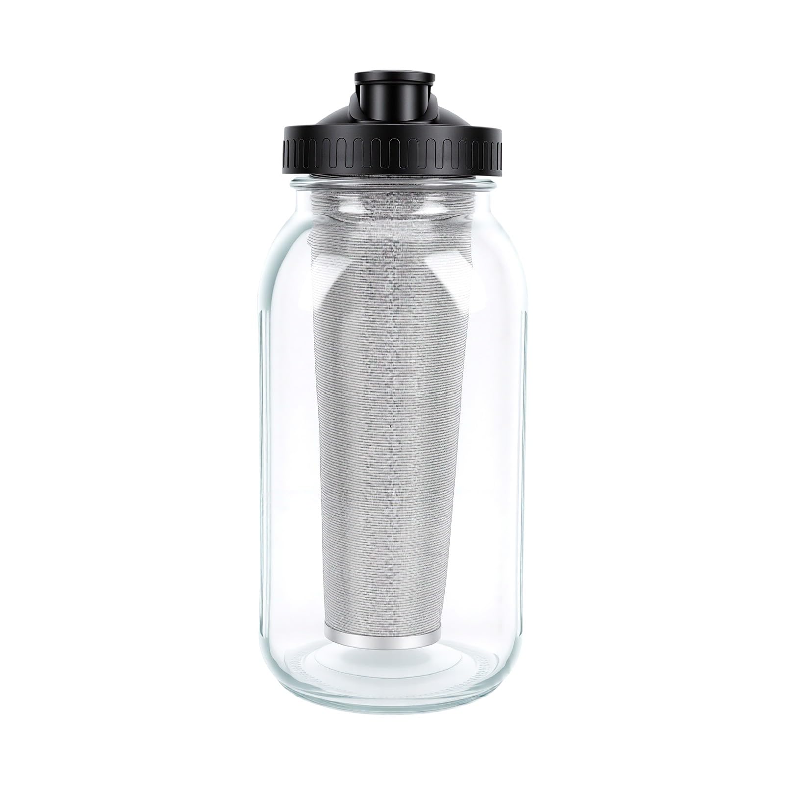 XUMIUZIY Caffettiera Freddo in Vetro 64oz con Filtro Fine per Cold Brew