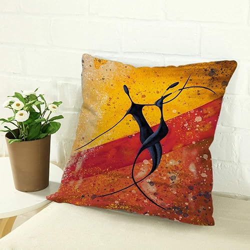 Miniatura 6 de Fundas de almohada de lino y algodón con estampado de piel de tigre animal para sofá, cama, decoración del hogar, 18 x 18 pulgadas