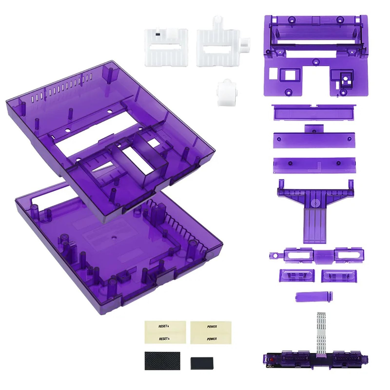 Coque de remplacement pour Console de jeu rétro, boîtier ABS couleur, boîtier de restauration et de Modification