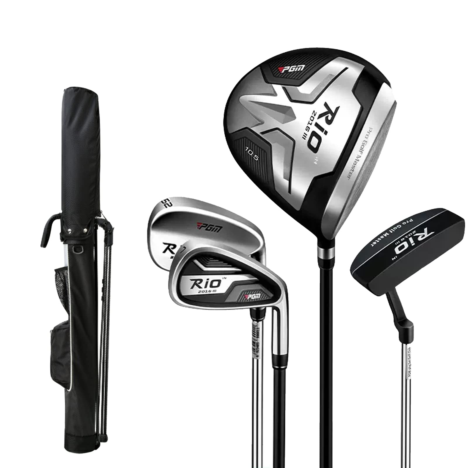 PGM Men's Complete Golf Club Set 1 Driver 7 Iron (28°) Sand