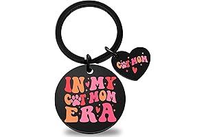 Captivating Cat Mom Keychain: A Purr-fect Tribute to Feline-Loving Mamas