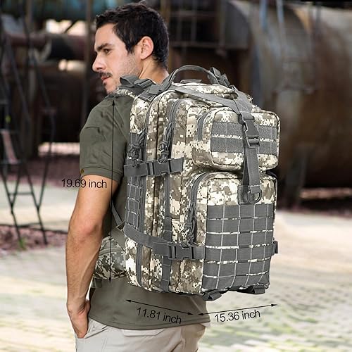 Miniatura 5 de EMDMAK - Mochila táctica militar, paquete militar grande, paquete militar, paquete de 3 días, paquete de asalto Molle