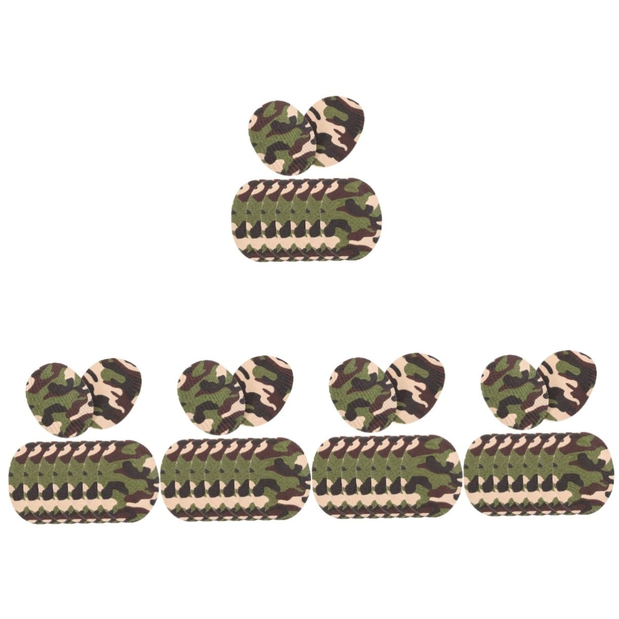 ARTIBETTER 5 Sätze Teiliges Von Bügelflicken Für Kleidung Camouflage Stoffaufnäher Zum Reparieren Für Jeans Jacken Taschen Und Mehr Einfach Anzubringen Und Langlebig 10 Stück * 5