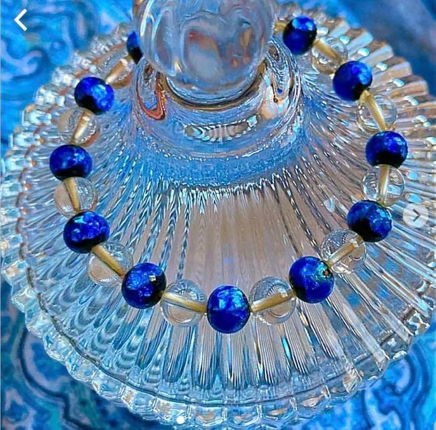 金運爆上げ　金運最強　1.5cm四神水晶＋黒曜石＋青トルマリン　お念珠 Amazon.co.jp: 金運爆上げ まるで小宇宙！奥深い瑠璃色沖縄