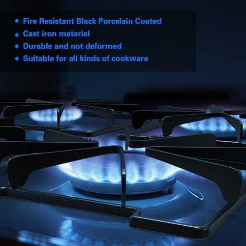 Miniatura 3 de 8053458 Rejilla Quemador Estufa de Gas Rejilla de Repuesto Whirlpool WPW10268483 8053580 AP6018155 PS11751457 Paquete de 4