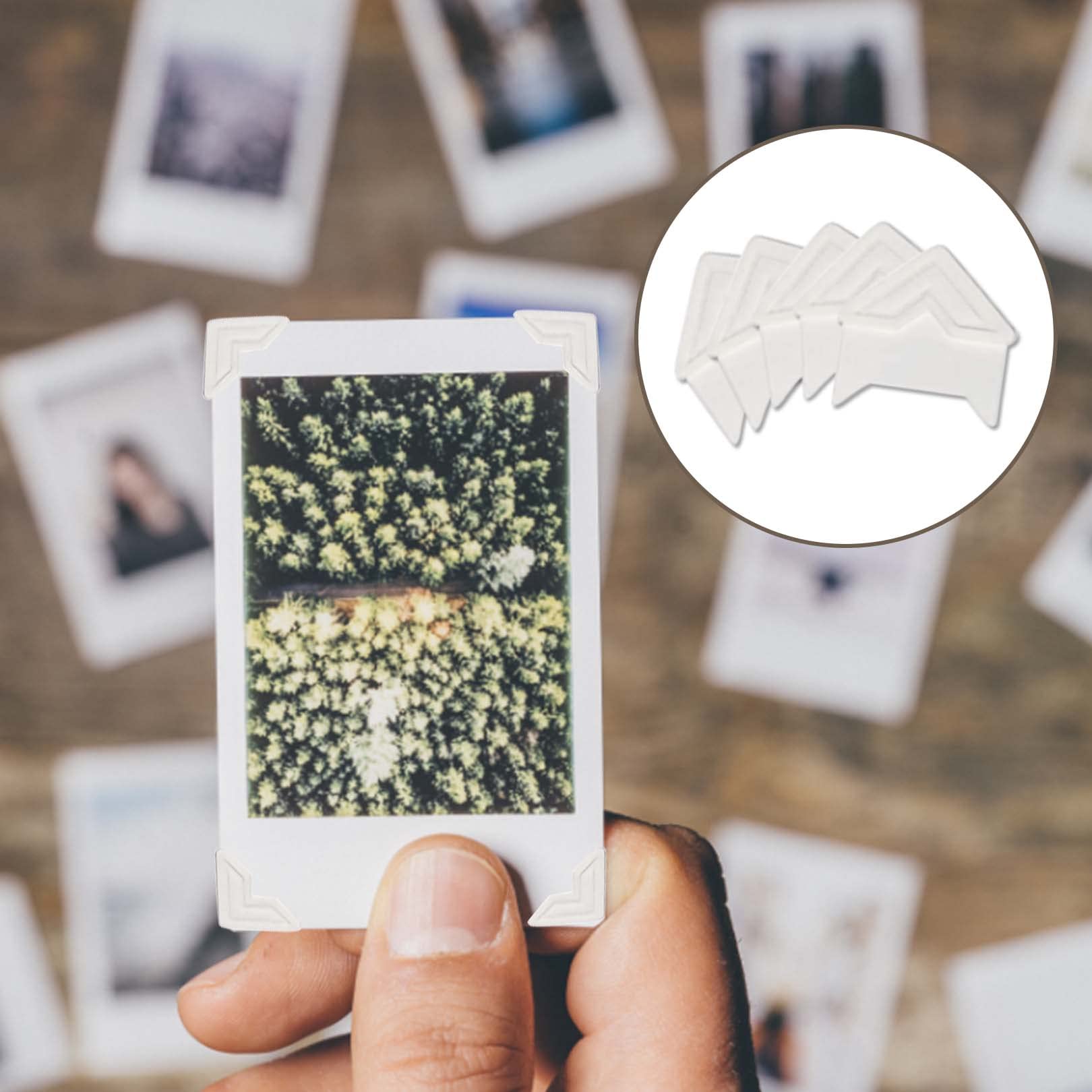 120 Pcs/lot Bricolage Vintage Coin Albums Photo Autocollants D'angle Papier Kraft Album Cadre Décor Scrapbooking Décoration 5 Feuilles