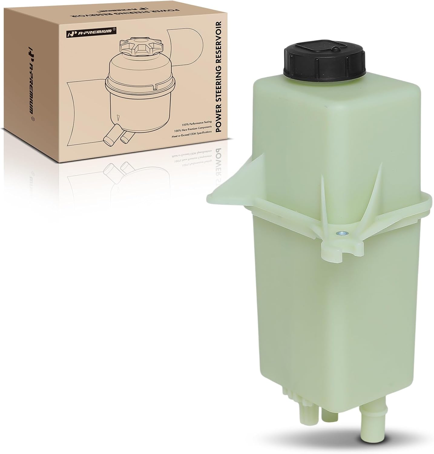 A-Premium Power Steering Reservoir with Cap Compatible with Ram ProMaster 1500 2014-2023, ProMaster 2500 2014-2023, ProMaster 3500 2014-2023