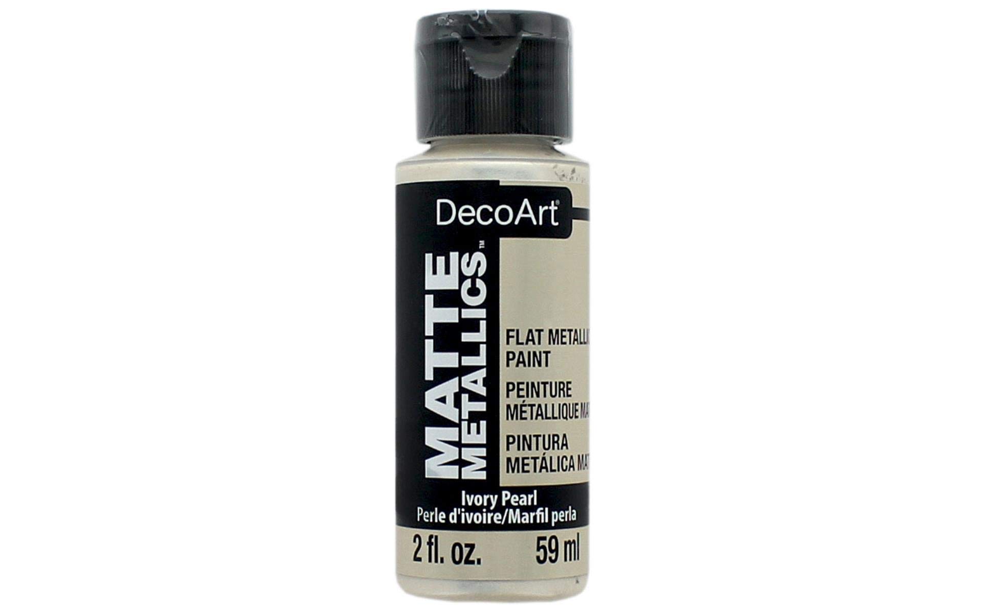 Decoart Ivory Deco Art Americana Acrylic Matte Metallics 2Oz- Pearl