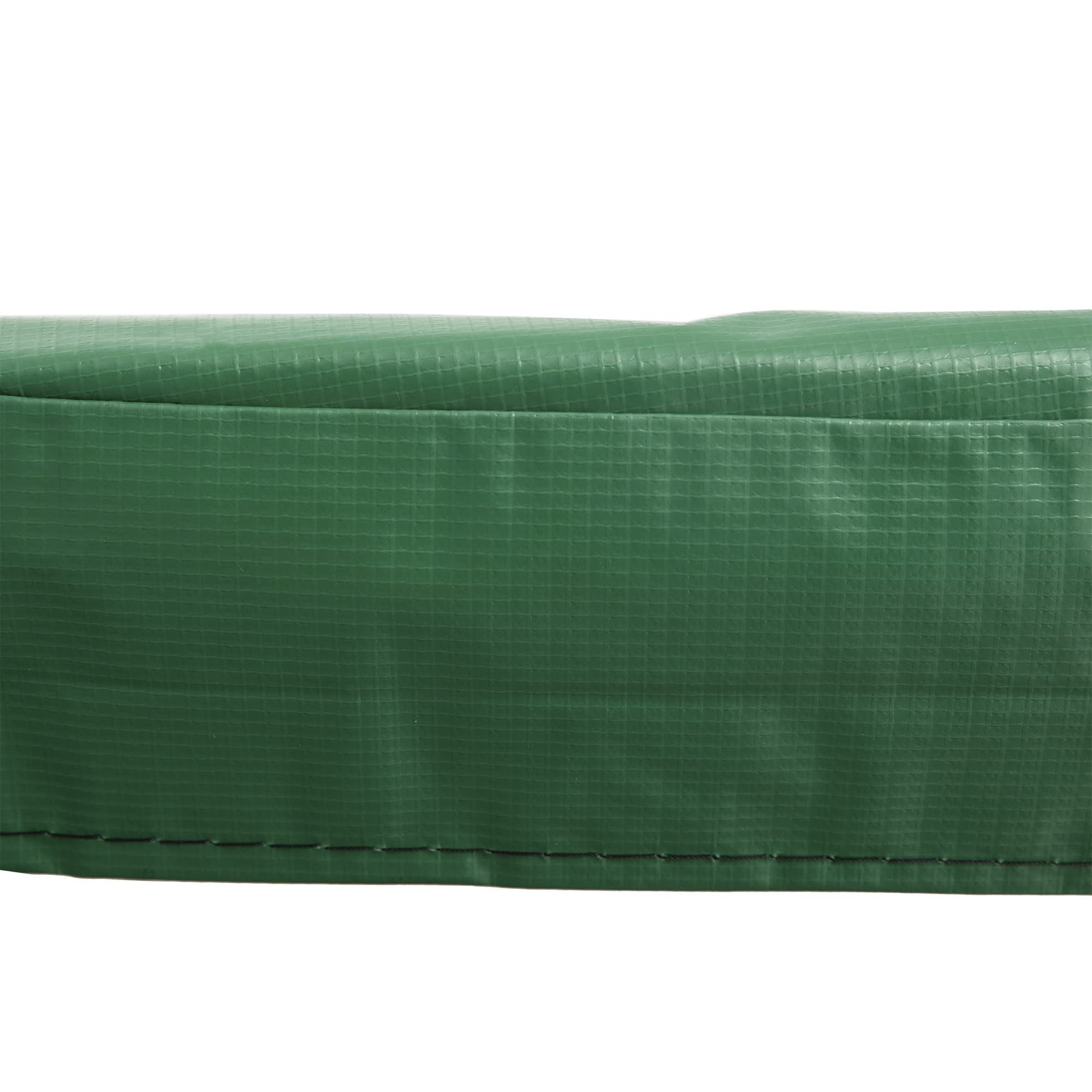 HOMCOM Copertura Tappeto Elastico Ø305x1.5 cm Pieghevole e Portatile, Protezione Trampolino da Giardino Impermeabile in Plastica, PE e Schiuma EPE, Anti UV, Verde