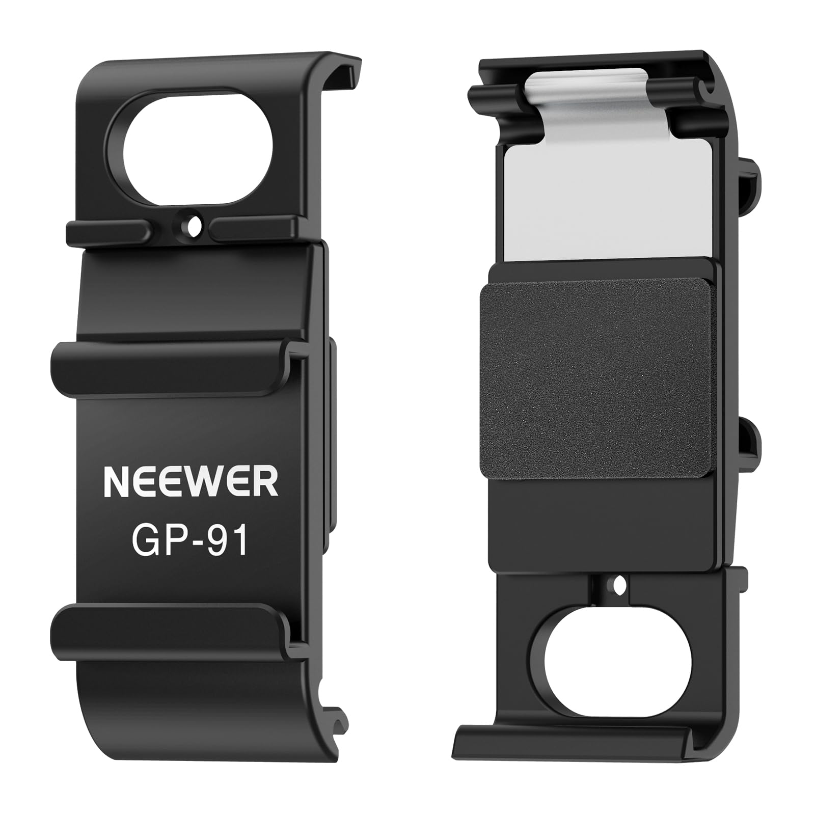 NEEWER Action Camera Side Door Compatible with GoPro Hero 13 12 11 10 9 Black, Dustproof Battery Compartment Cover Replacement with Cold Shoe for Accessories & USB C Charging Port Pass Through, GP-91