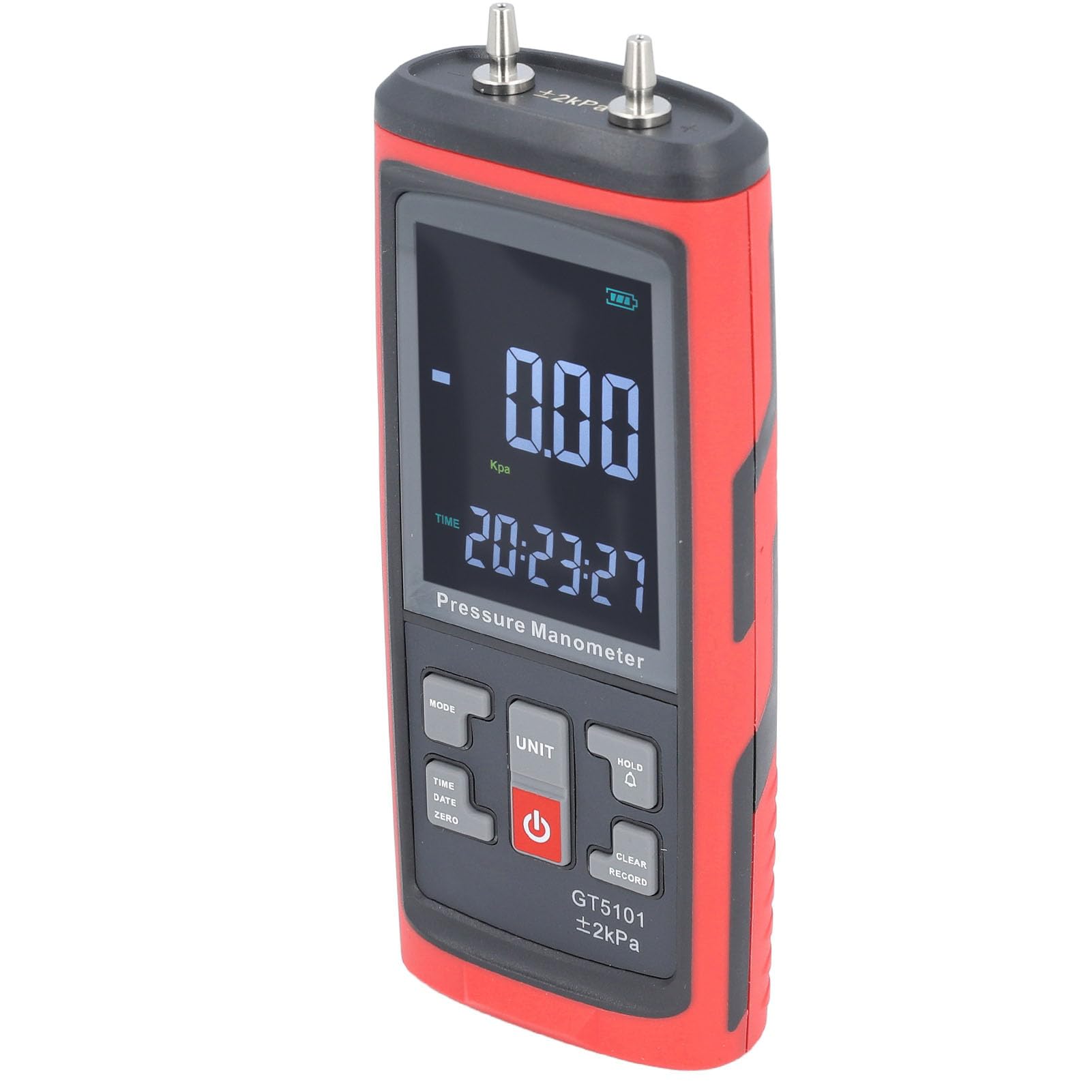 Digital Manometer, Digital Differential Pressure Gauge Air Pressure Meter High Accuracy Pressure Manometer for Metallurgy Electric Power, Manometers