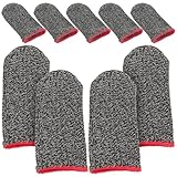 DIKACA 10Pcs Breathable Gaming Sleeves Thumb, Ultra-Thin Touchscreen Covers for Mobile Gaming