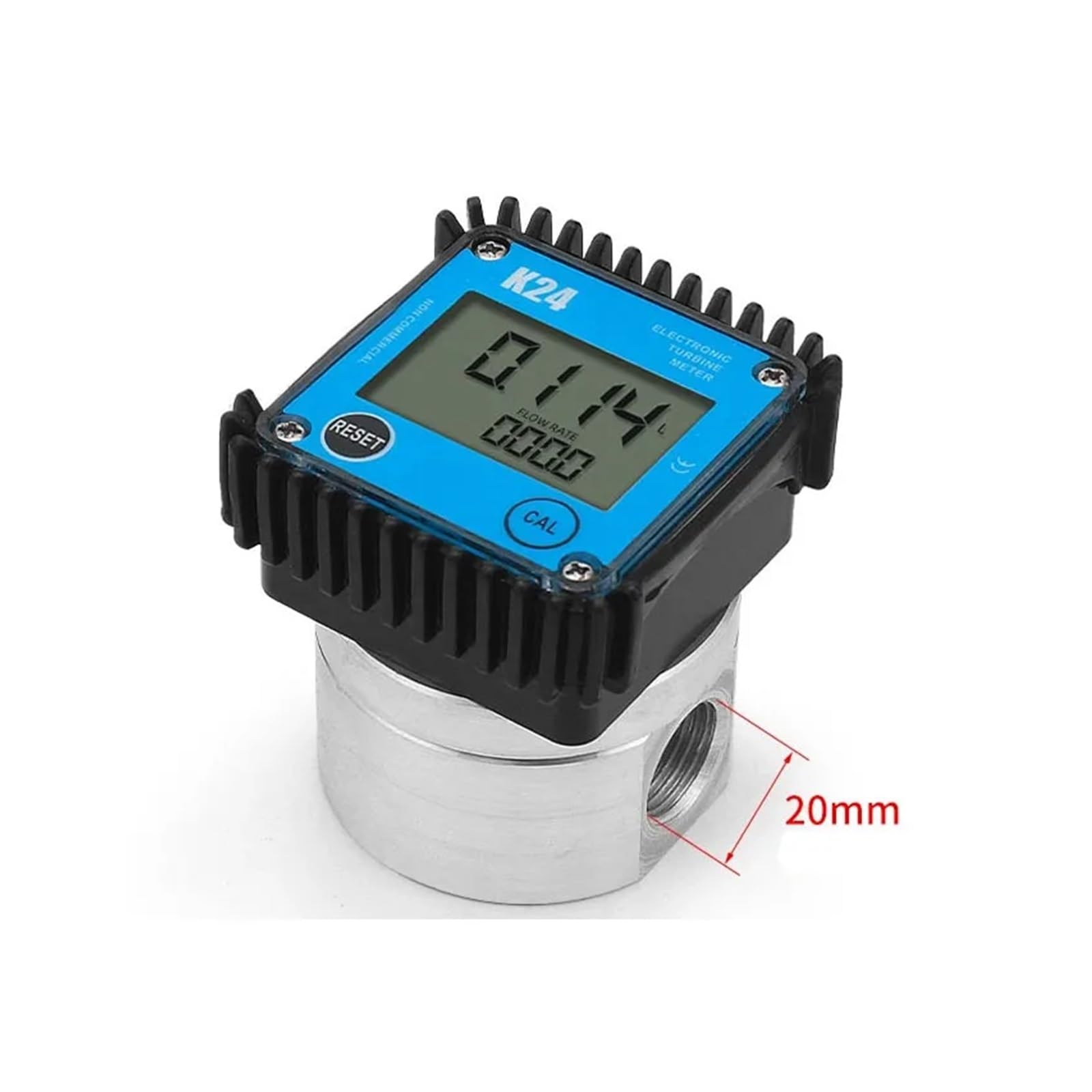 Caudalímetro electrónico para Agua con Pantalla Digital