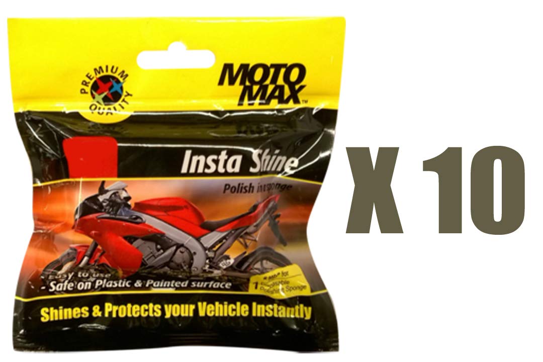 MOTOMAX Insta Shine Sponge-Pack Of 10,Multicolour-image-22
