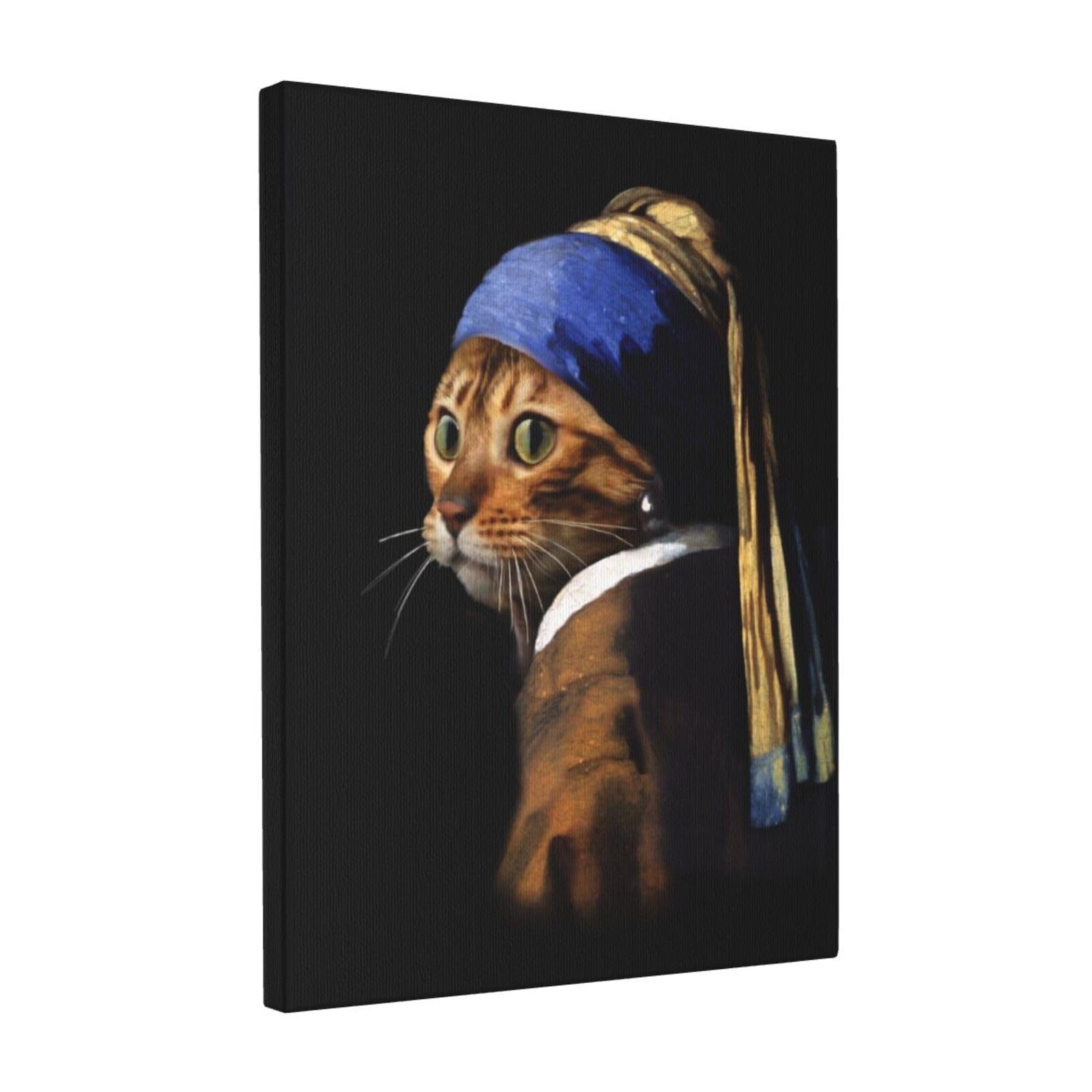 Amazon.co.jp: アートパネル おもしろ 猫 猫柄 黒 アニメ アート