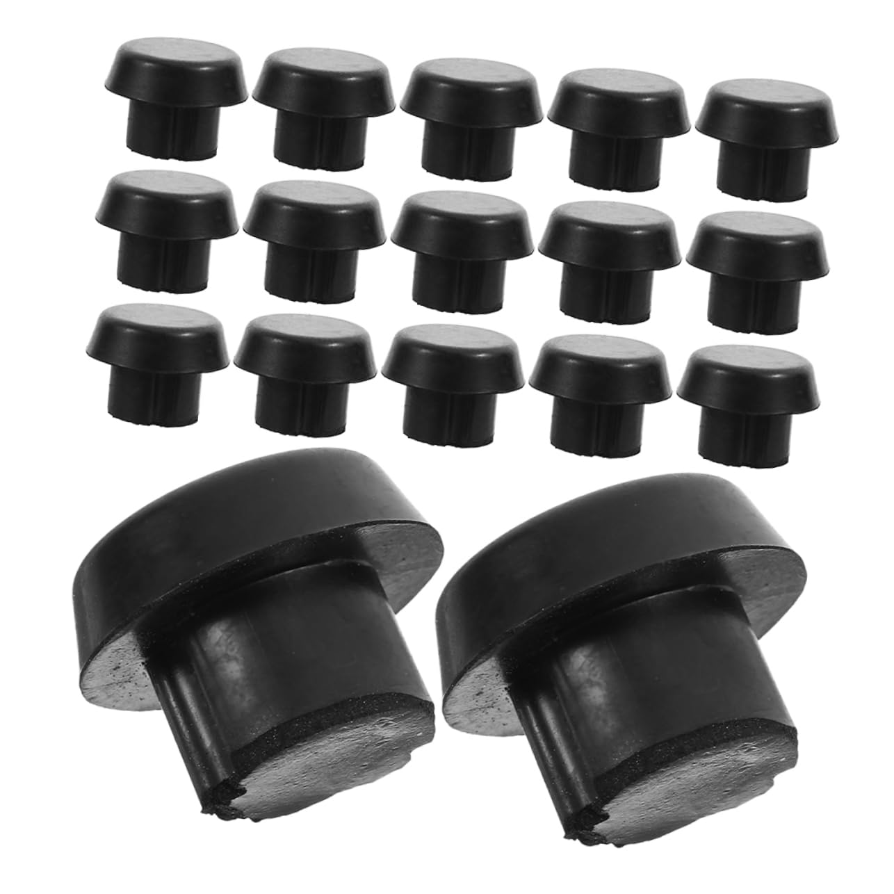 BESPORTBLE Enhance Your Game 20pcs Abs Billiard Cue Tip Covers Snooker Cue Tip Protector for