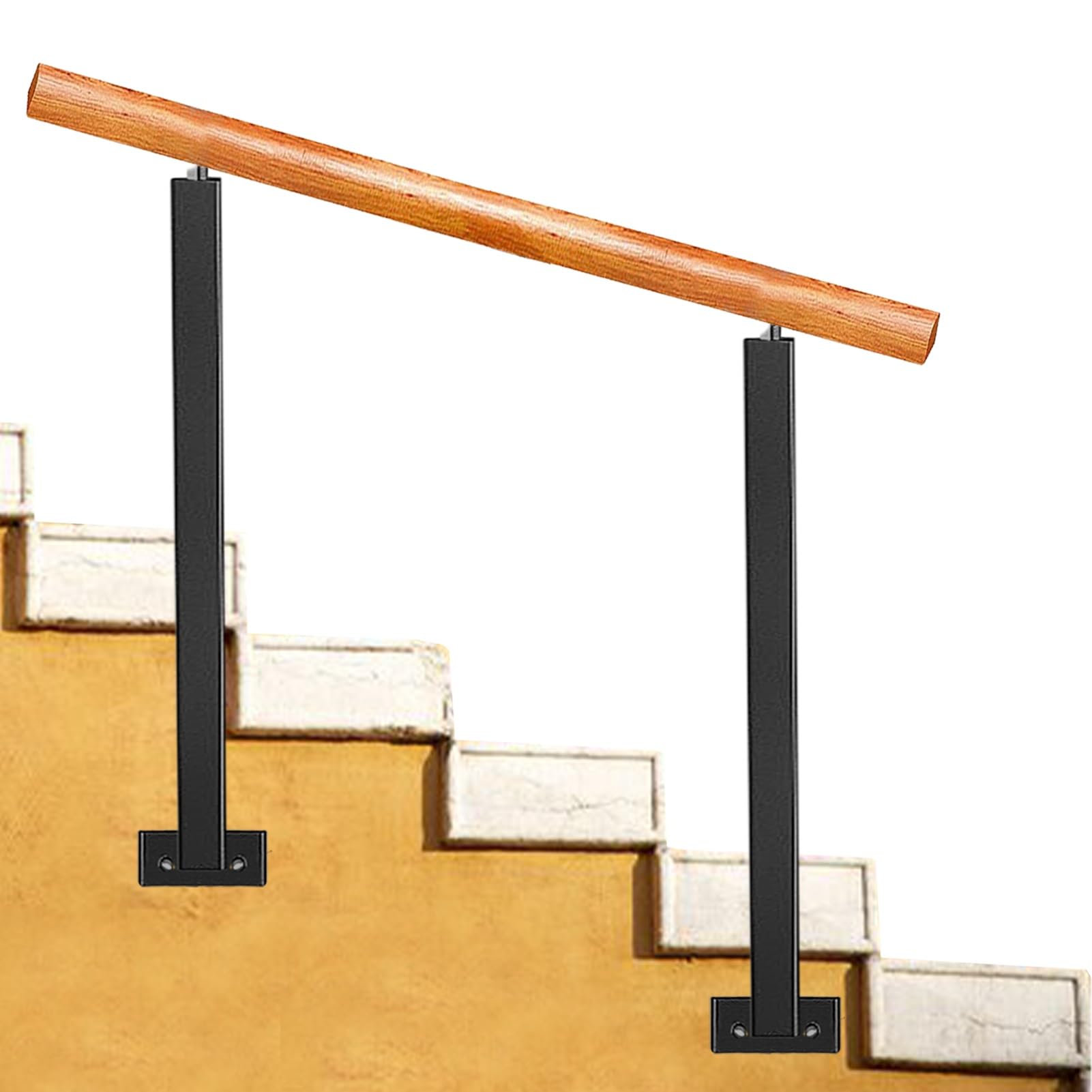 Rampe d'escalier de jardin stable pour sécuriser les marches extérieures du porche de maison