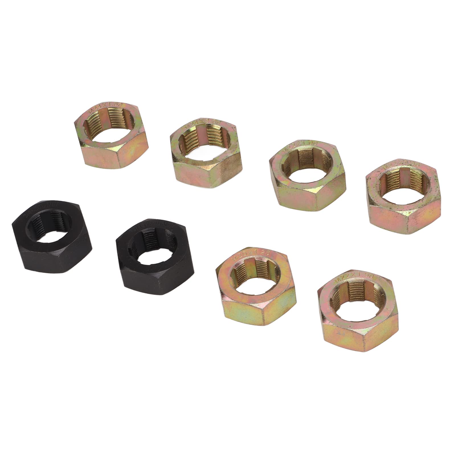 Set di 8 utensili per la riparazione delle filettature degli assi, kit in acciaio al carbonio per il ripristino delle filettature, adatto alla manutenzione dei veicoli; include