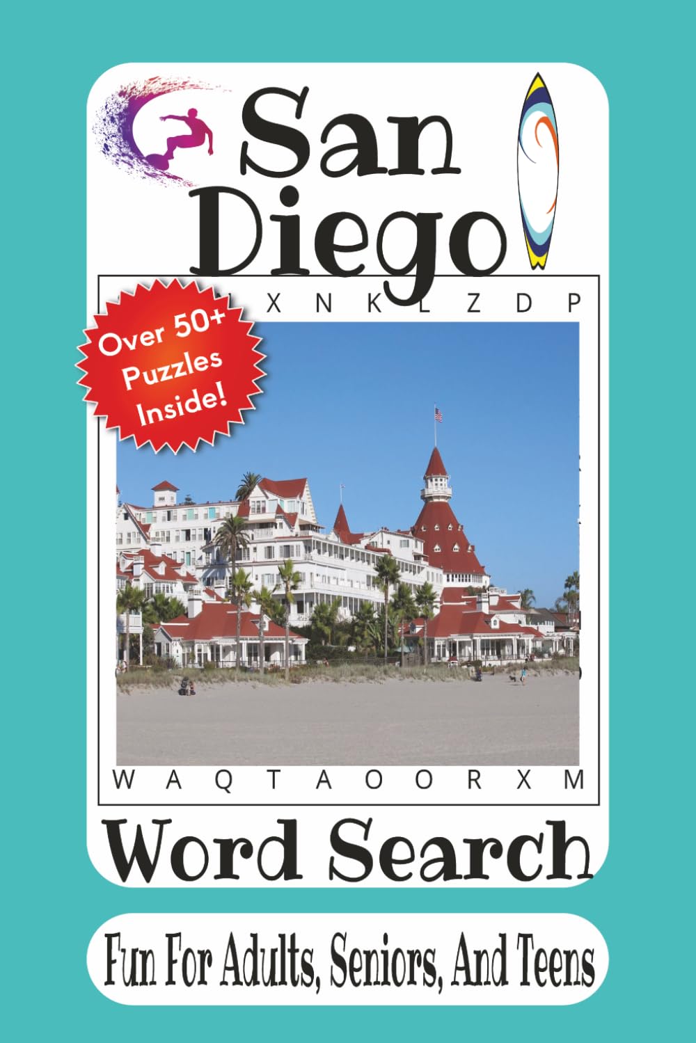 San Diego Word Search: Sunshine, Surf, Landmarks, Beaches, and California Coastal Fun