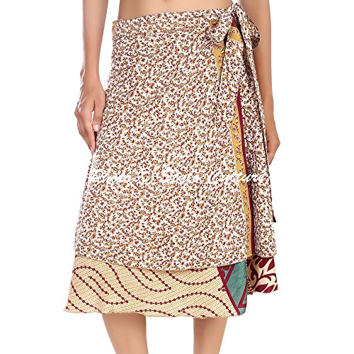 Gipsy Wrap Around Mini Skirt Wholesale Magic Wrap Womens Printed Skirt 3 Pc Lot Multicoloured3