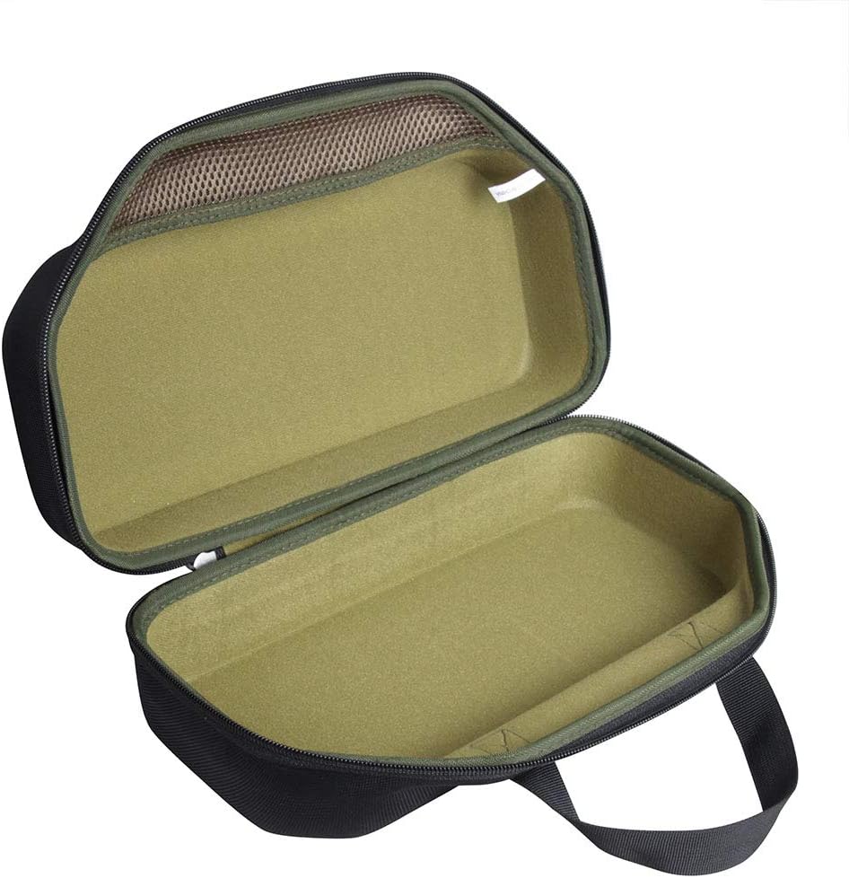 Hermitshell Hard Travel Case for W-King 90W Max Wireless Bluetooth Speakers (Black +Green)