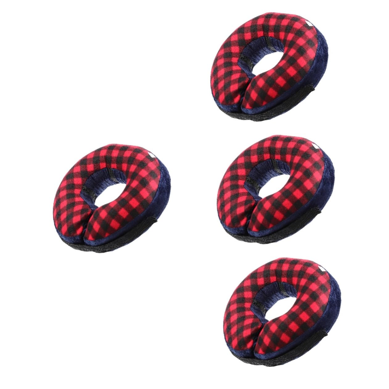 DOITOOL 4pezzi Collare Di Inflabile Per Cani e Gatti Comfort e Protezione Post-operatoria Collare Elisabettiano Alternativo Adatto Per Riposo e Gioco Design Ciambella Per Movimenti