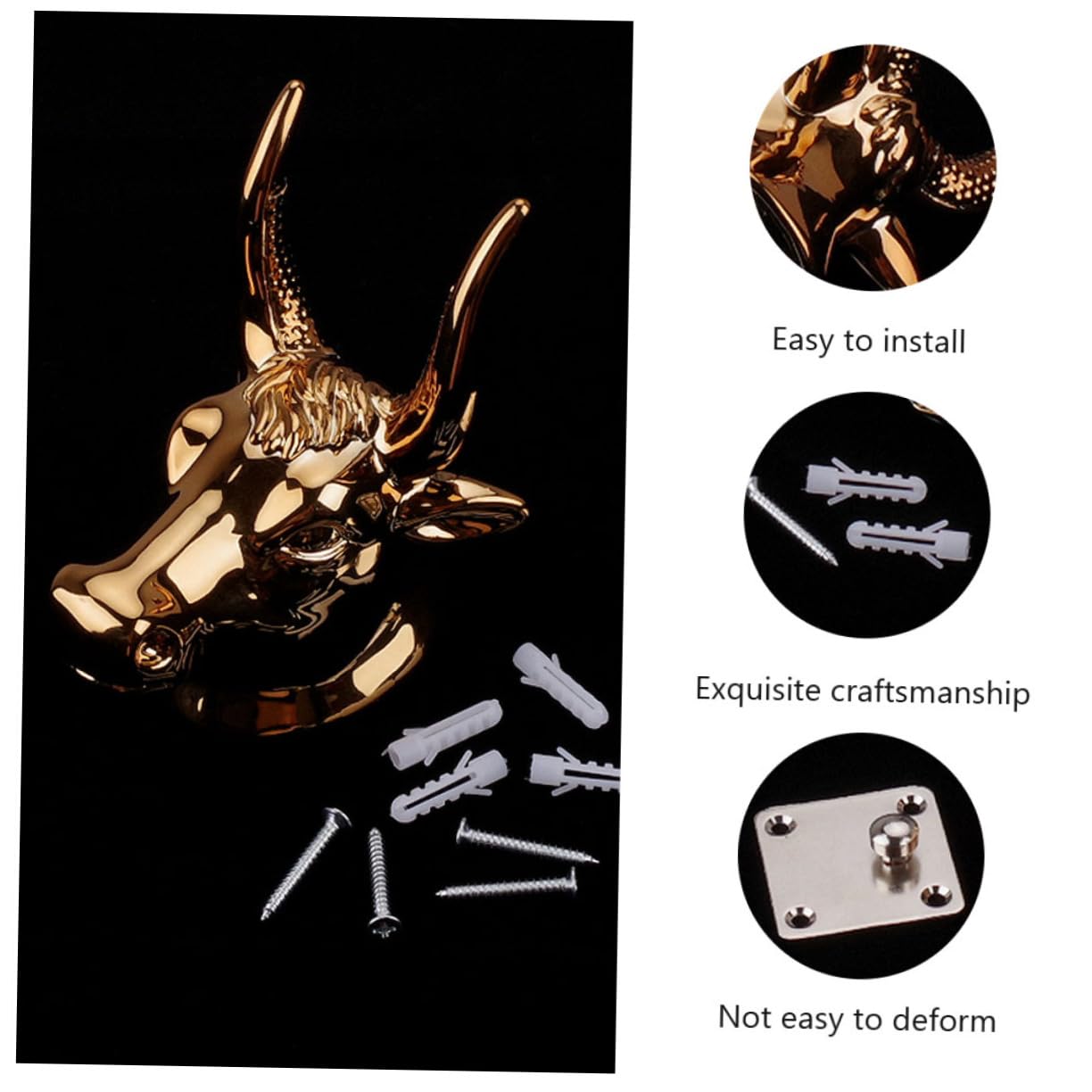 KESYOO 1Set Guitar Wall Mount Hanger Storage Hook for Acoustic Electric Guitars Easy to Install Durable Space Saving Design for Home Use