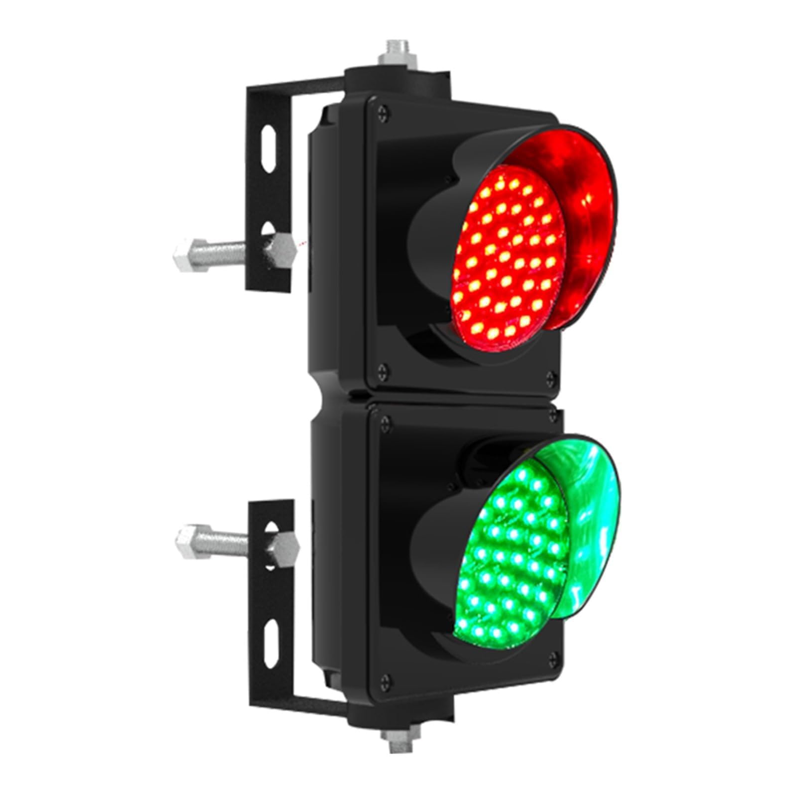 Lampada di Segnalazione Impermeabile IP65 for semafori industriali, Luce di Segnalazione da 4 Pollici, 2 Colori Rosso/Verde, for incroci, fabbriche, scuole, caselli autostradali