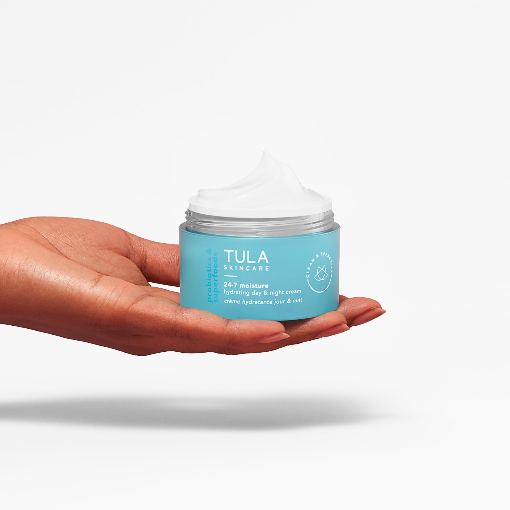TULA Skin Care 24-7 Hydrating Day & Night Cream - Nourishing Moisturizer for Face, Maintain Skin Balance & Improve Skin Smoothness, Contains Watermelon & Apple Extract: Regular + Travel Size Duo