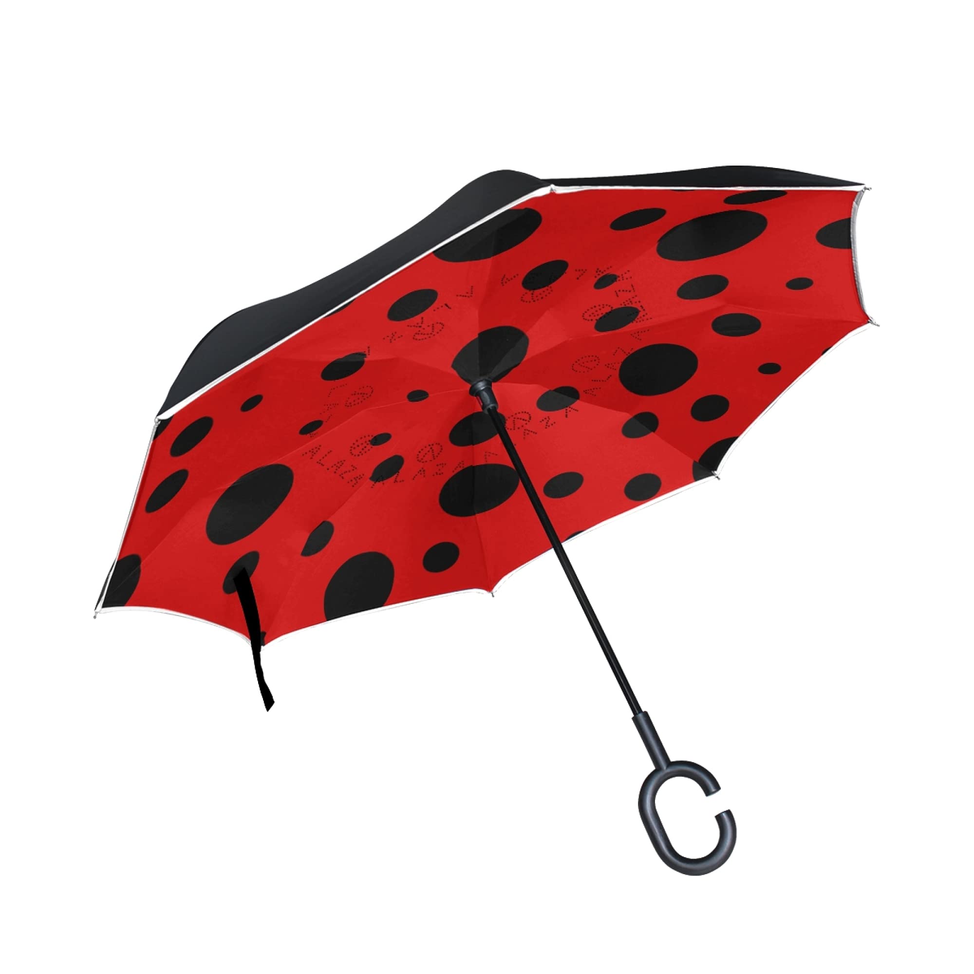 Amazon.com: MRMIAN ALAZA Lack Ladybug Polka Dot Red Windproof