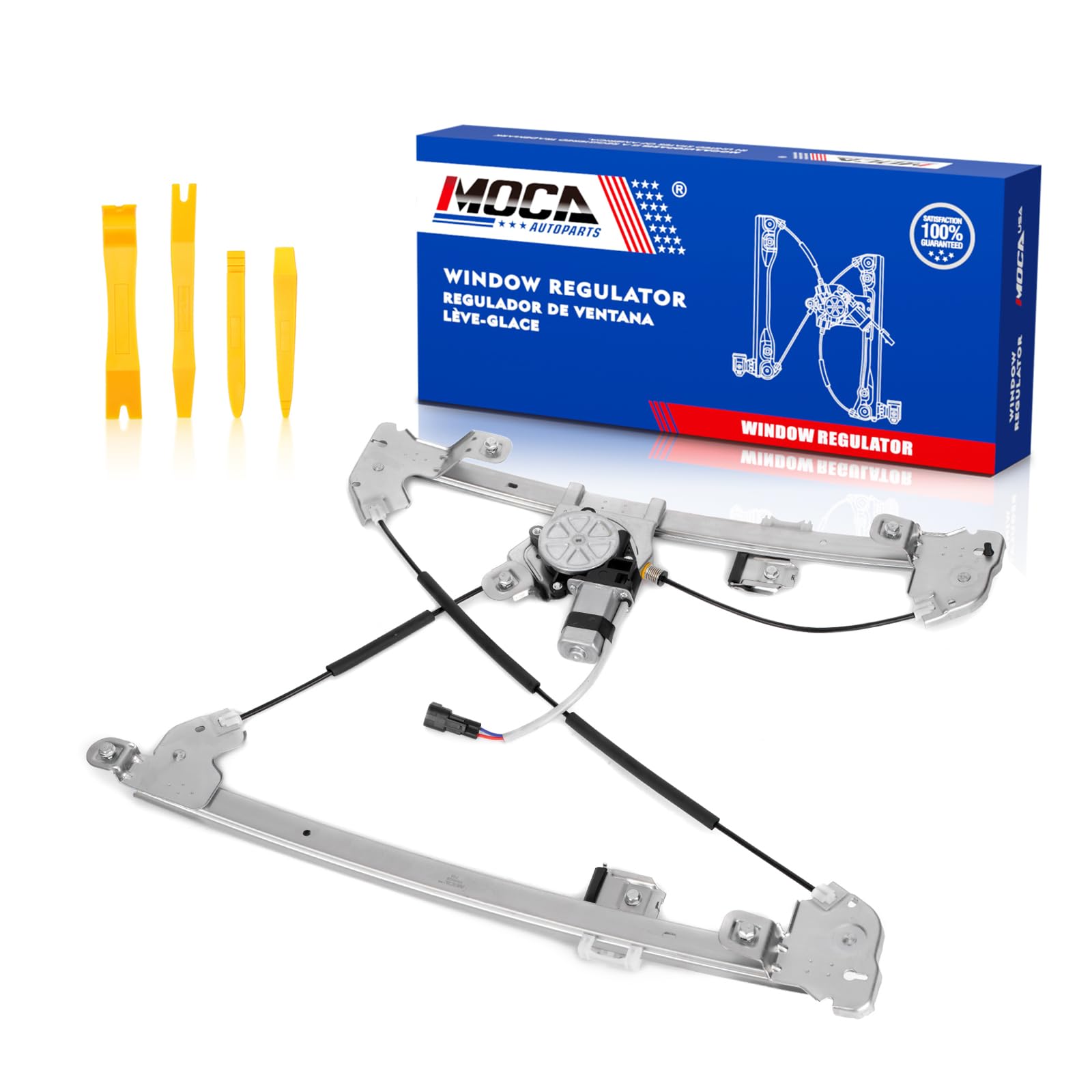 MOCA 741-428 Front Left Power Window Regulator w/Motor Fit for Lincoln 2006-2008 Mark LT, for Ford 2004-2008 F150