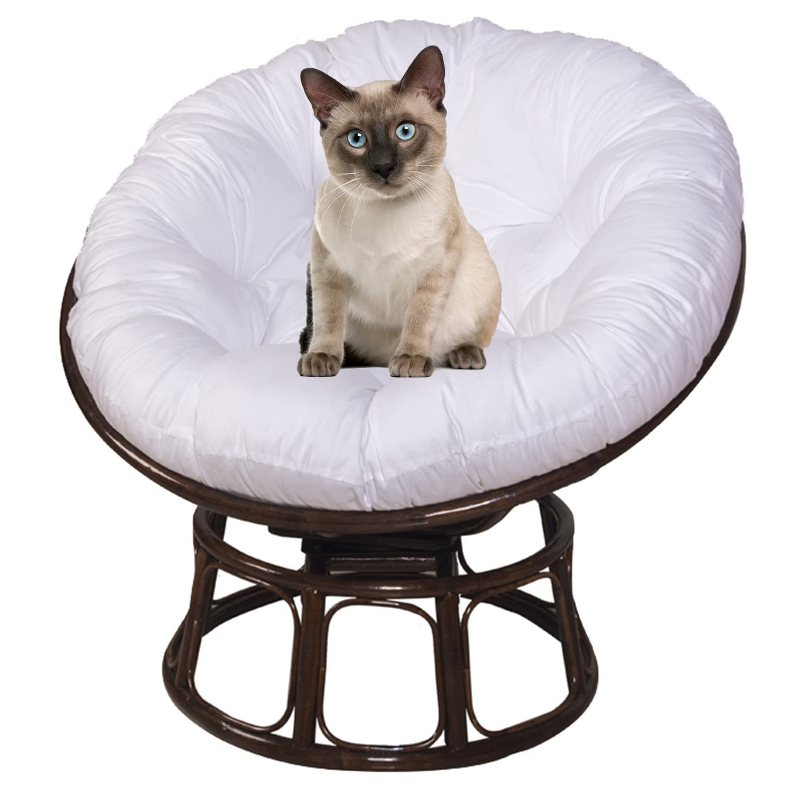 YWBXSHKD Papasan Cojines Redondos para Silla 50x50cm, CojíN para Silla De Huevo, Cojn Sillones Jardn Redondo Silla Terraza Cojines Al Aire Libre Silla del Columpio Hamaca