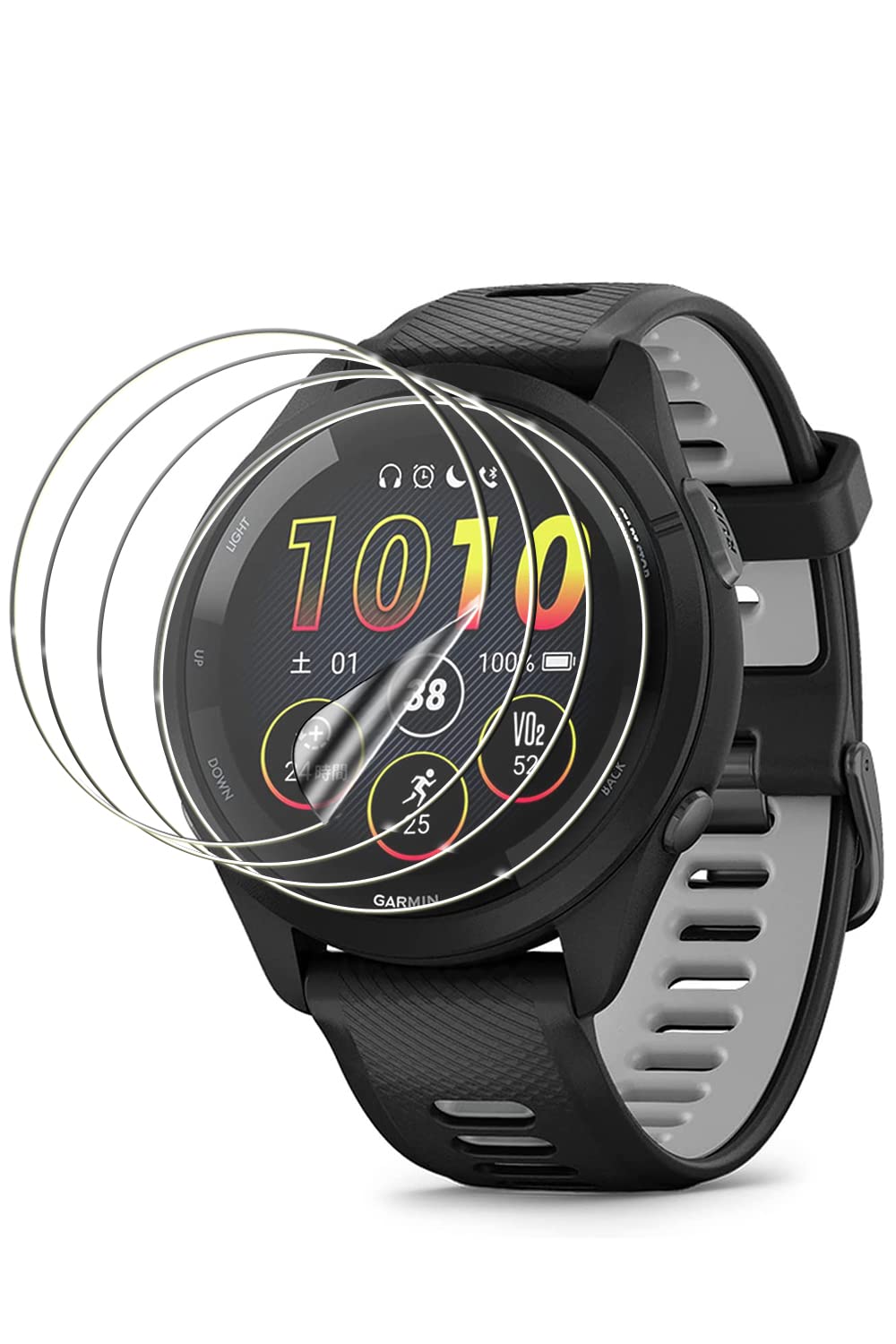Amazon.co.jp: 【4枚セット】GARMIN Forerunner 265 保護フィルム 