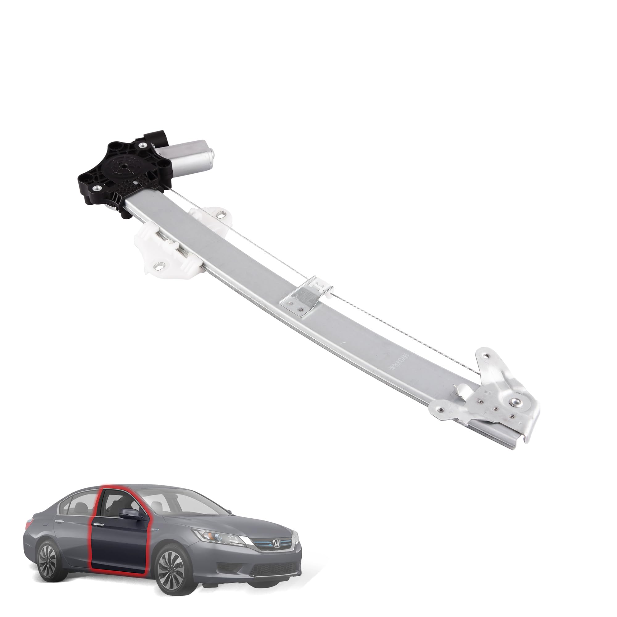 Predep Front Right Passenger Side Power Window Regulator with Motor Assembly Compatible for 2013-2017 Honda Accord, Replacement 748-018, 72210T2AA11,