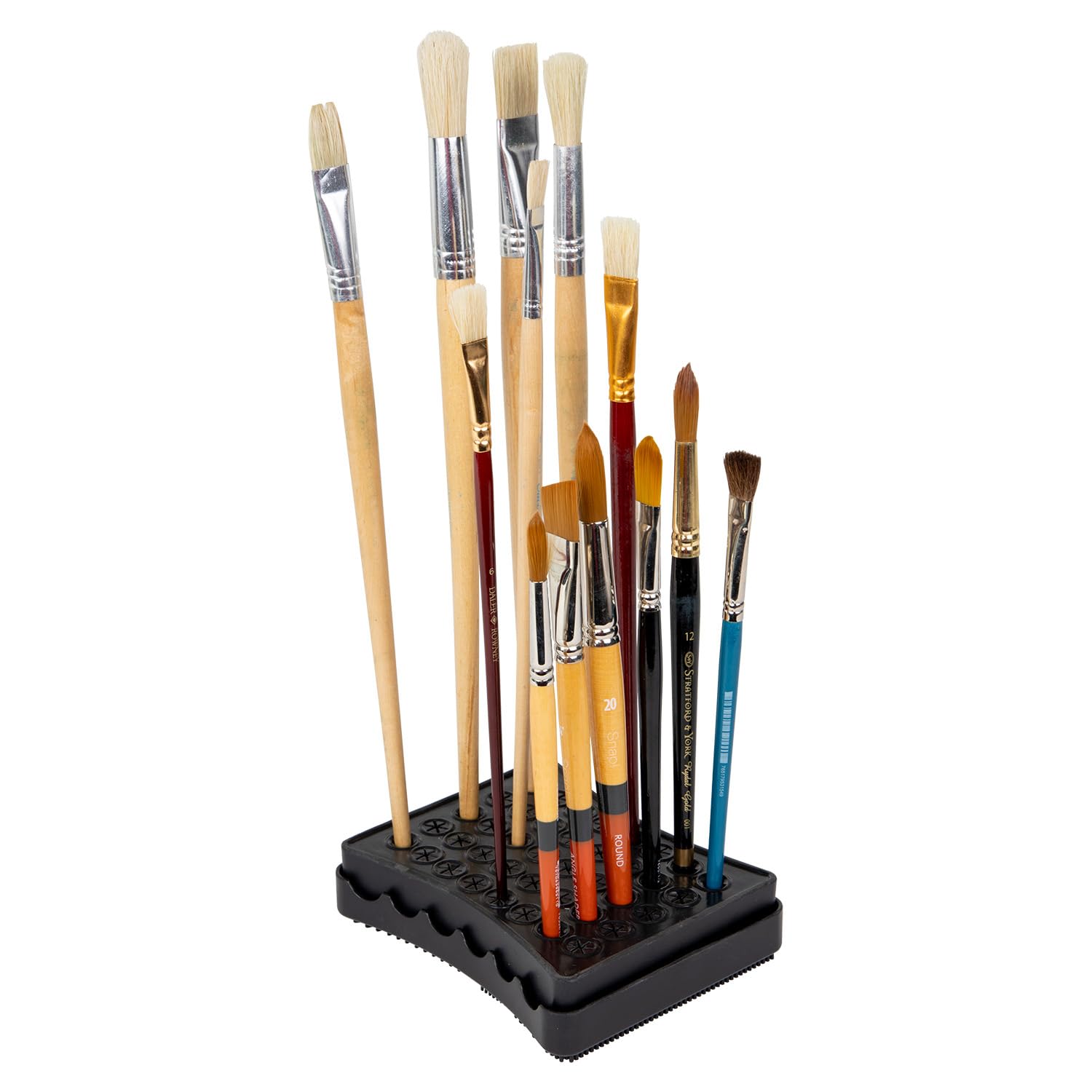 ArtBin Brush Drying Rack and Organizer Set, 2-Piece Kit, Black