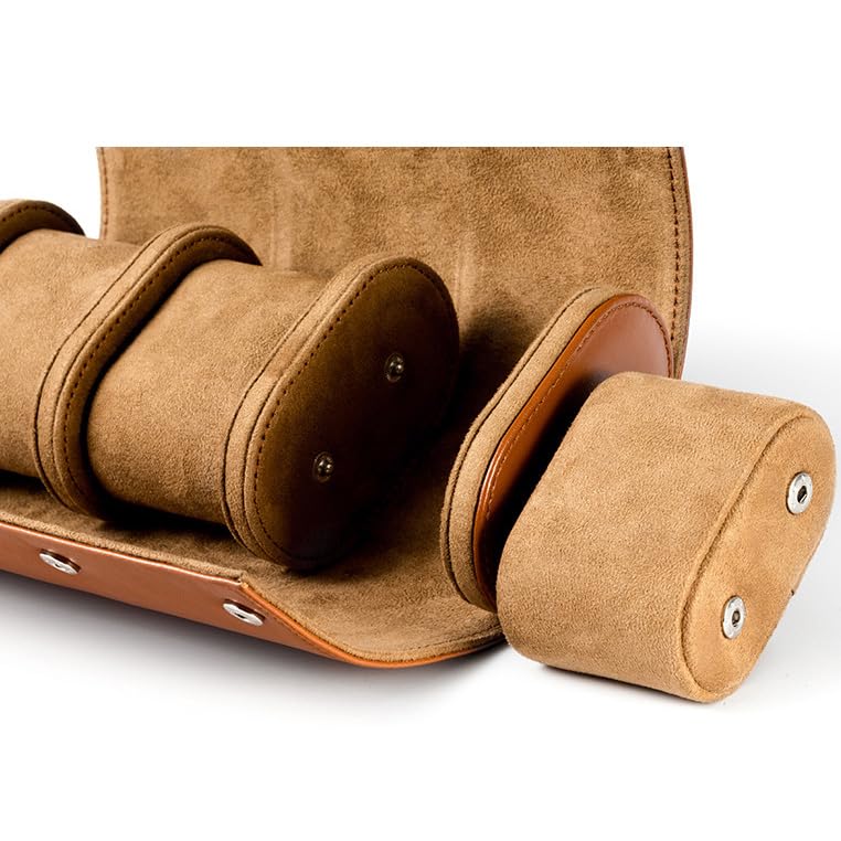 Custodia Da Viaggio Per Orologio Custodia Per Orologio, Rotolo Per Orologio In Pelle Pu Con Cuscino Per Orologio Rimovibile,Custodia Da Viaggio Per Organizer,Nero,1slot