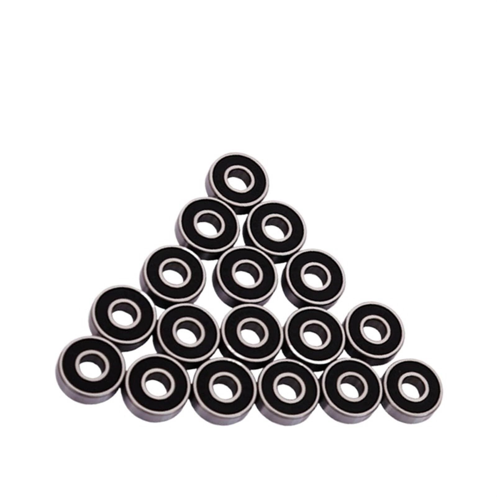 Soywim One Color Bearing, 20/50/100Pcs Deep Groove Ball Bearing 624-2Rs 624 Rs 4X13x5mm Abec-3 Rubber Sealed Miniature Wear Resistance(624-2Rs 100Pcs)